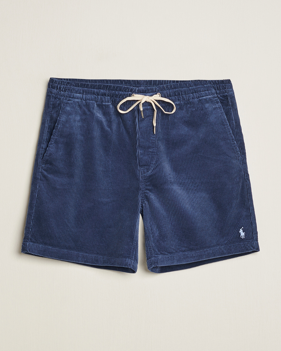 Herre |  | Polo Ralph Lauren | Prepster Corduroy Drawstring Shorts Boston Navy