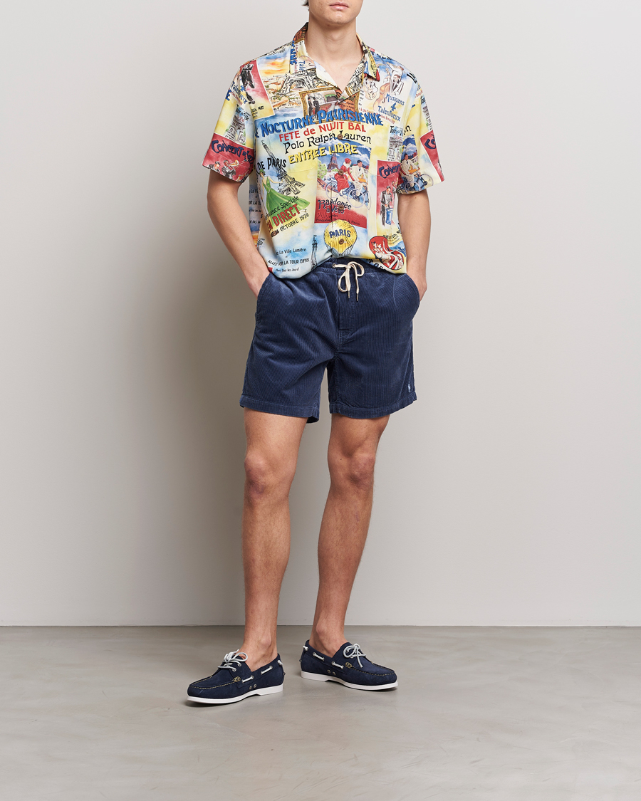 Herre | Shorts | Polo Ralph Lauren | Prepster Corduroy Drawstring Shorts Boston Navy