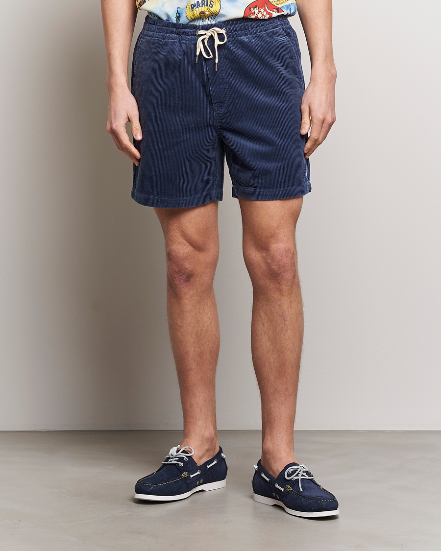Herre | Shorts | Polo Ralph Lauren | Prepster Corduroy Drawstring Shorts Boston Navy