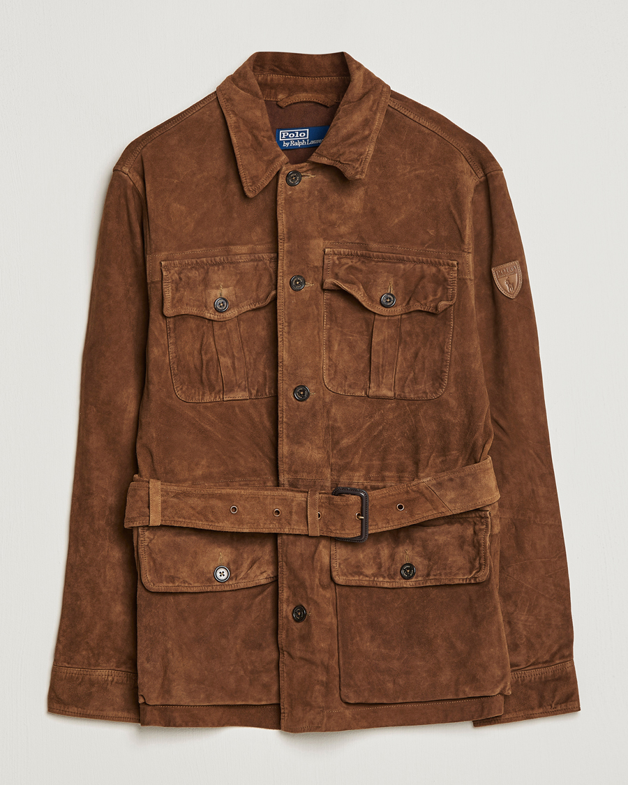 Herre | Jakker | Polo Ralph Lauren | Safari Suede Field Jacket Smith Brown