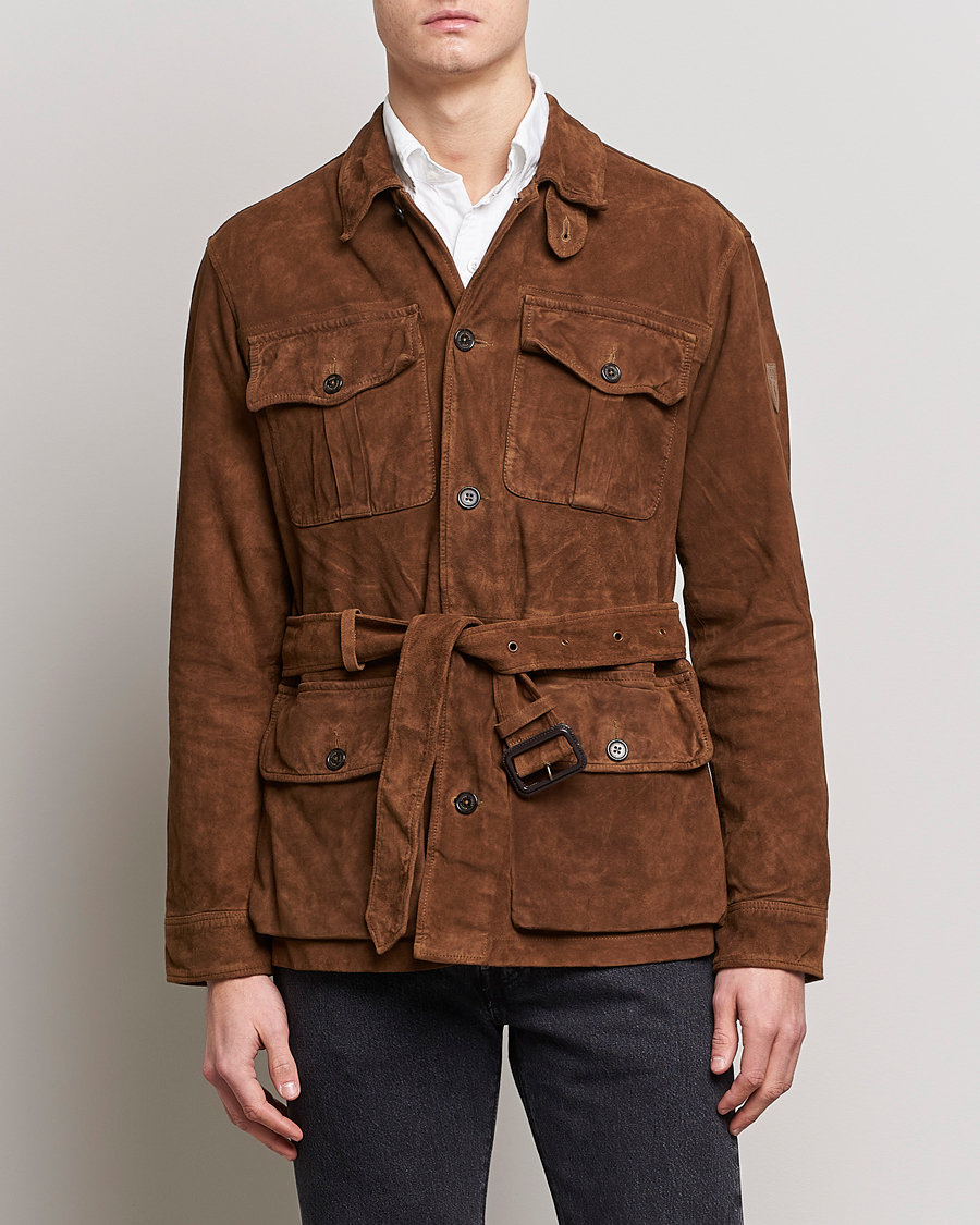 Herre | Jakker | Polo Ralph Lauren | Safari Suede Field Jacket Smith Brown