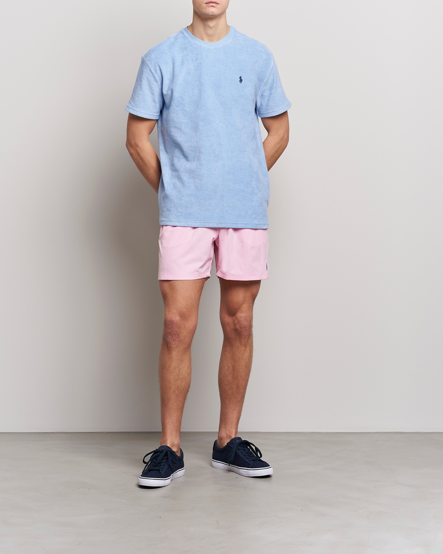 Herre | Badeshorts | Polo Ralph Lauren | Recyceled Traveler Boxer Swimshorts Carmel Pink