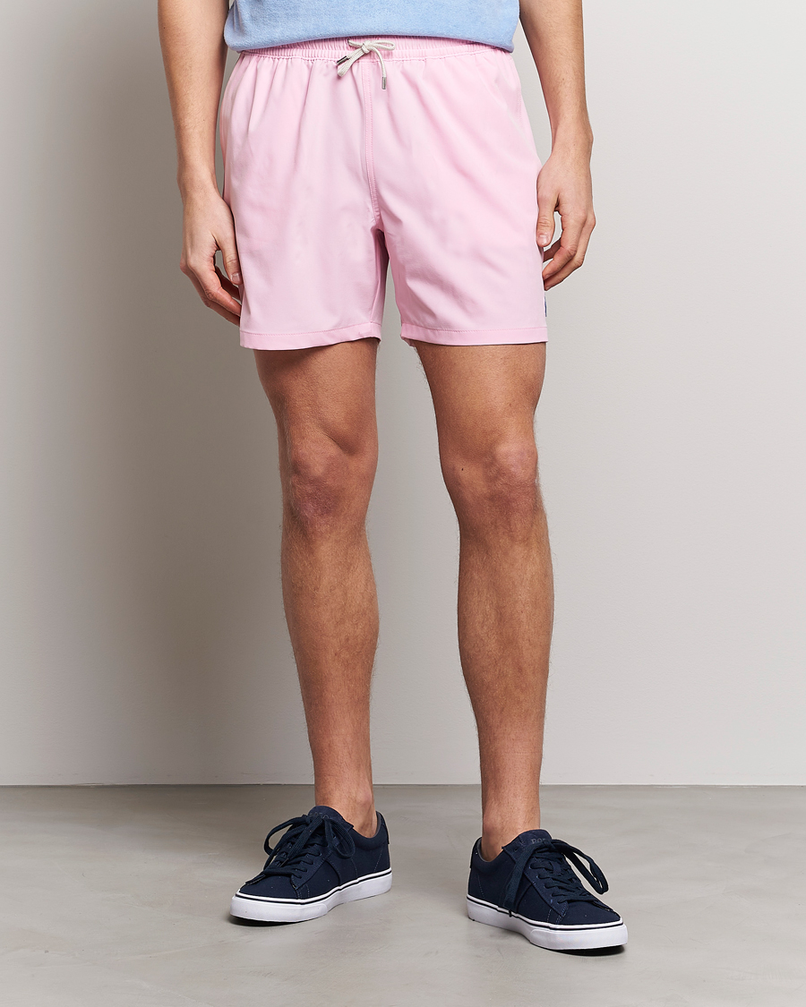 Herre | Badeshorts | Polo Ralph Lauren | Recyceled Traveler Boxer Swimshorts Carmel Pink