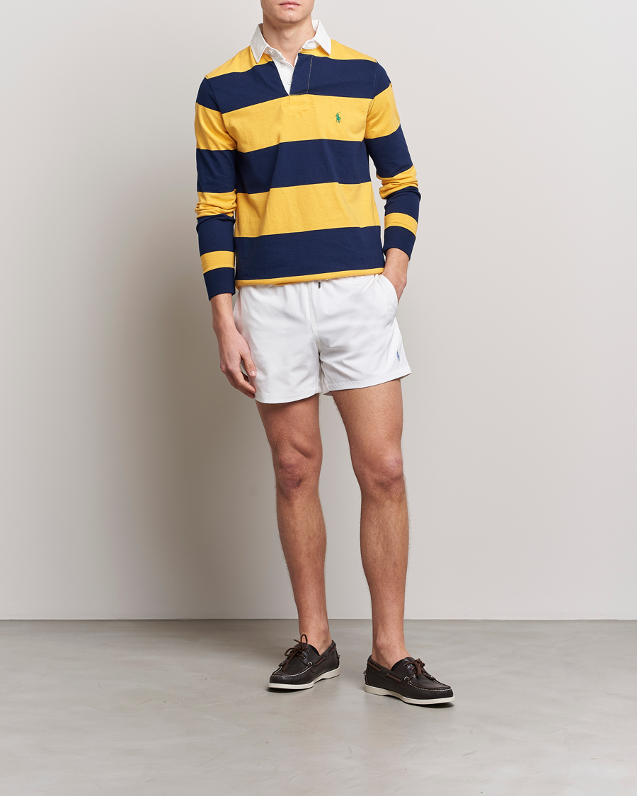 Herre | Badeshorts | Polo Ralph Lauren | Recycled Slim Traveler Swimshorts White