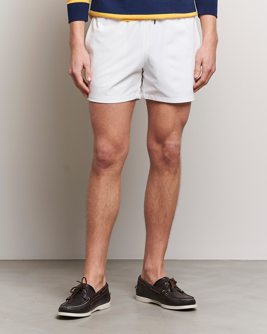Herre | Badeshorts | Polo Ralph Lauren | Recycled Slim Traveler Swimshorts White