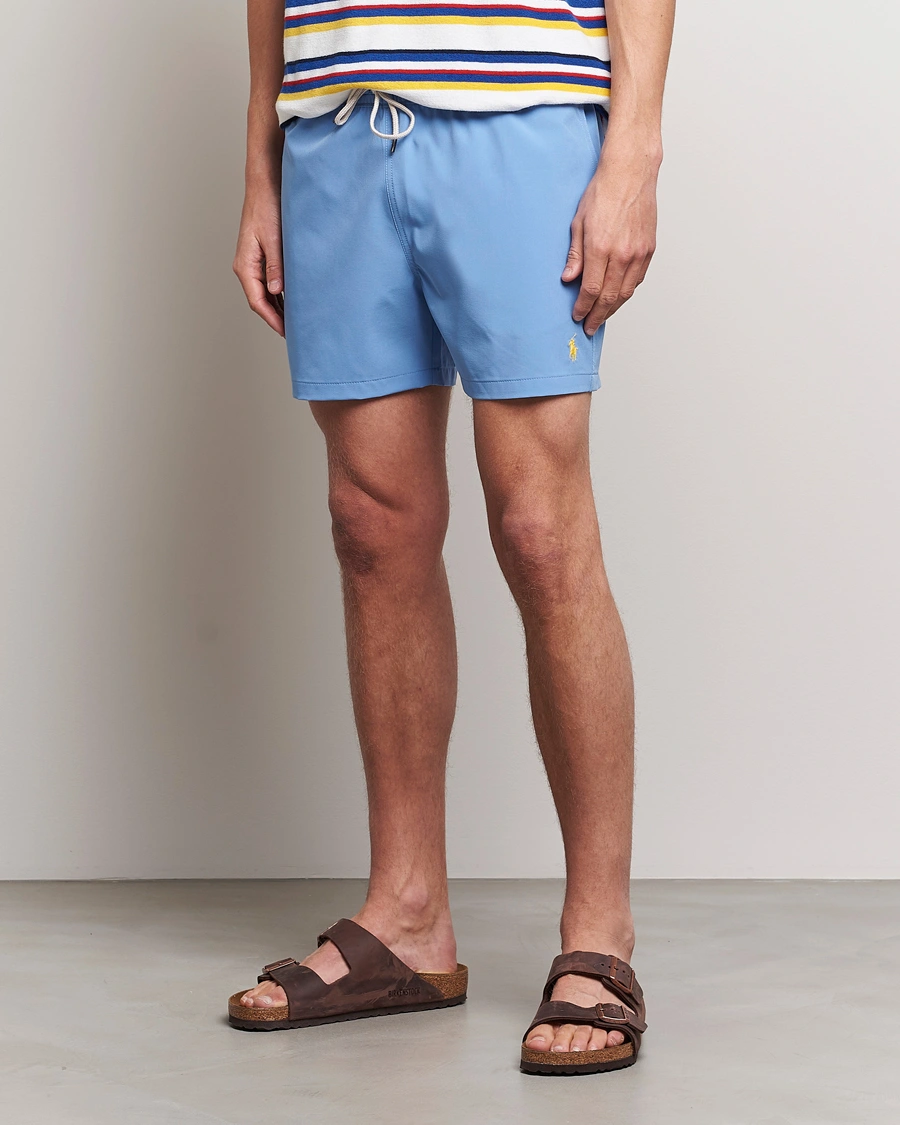 Herre | Badeshorts | Polo Ralph Lauren | Recycled Slim Traveler Swimshorts Harbor Island Blue
