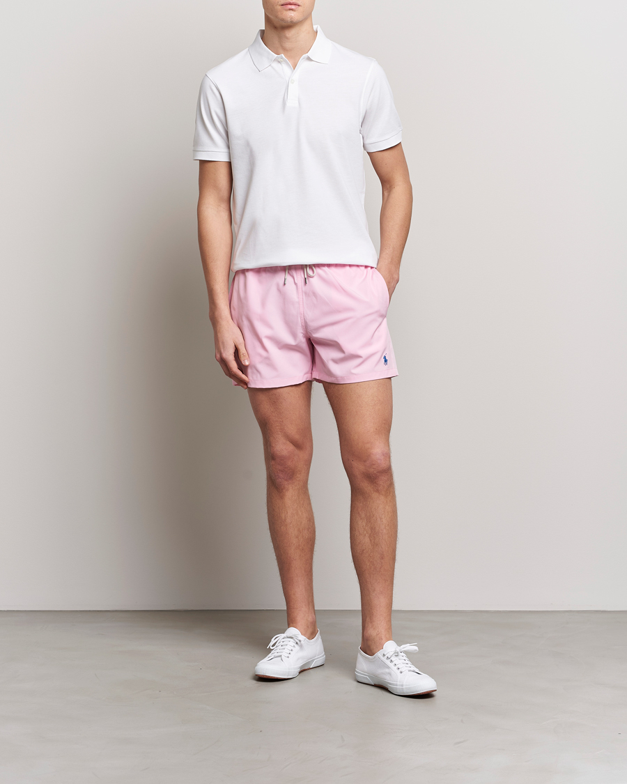 Herre | Badeshorts | Polo Ralph Lauren | Recycled Slim Traveler Swimshorts Carmel Pink
