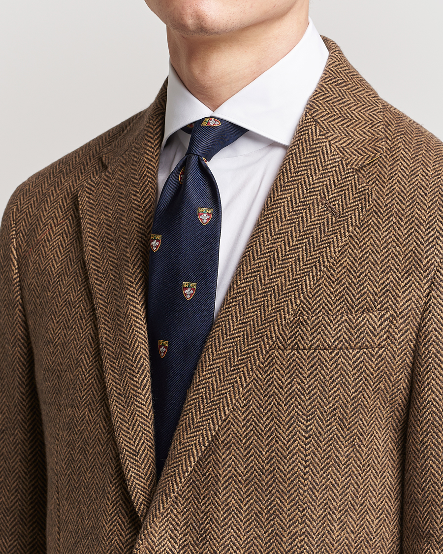 Herre |  | Polo Ralph Lauren | Heritage Crest Striped Tie Navy