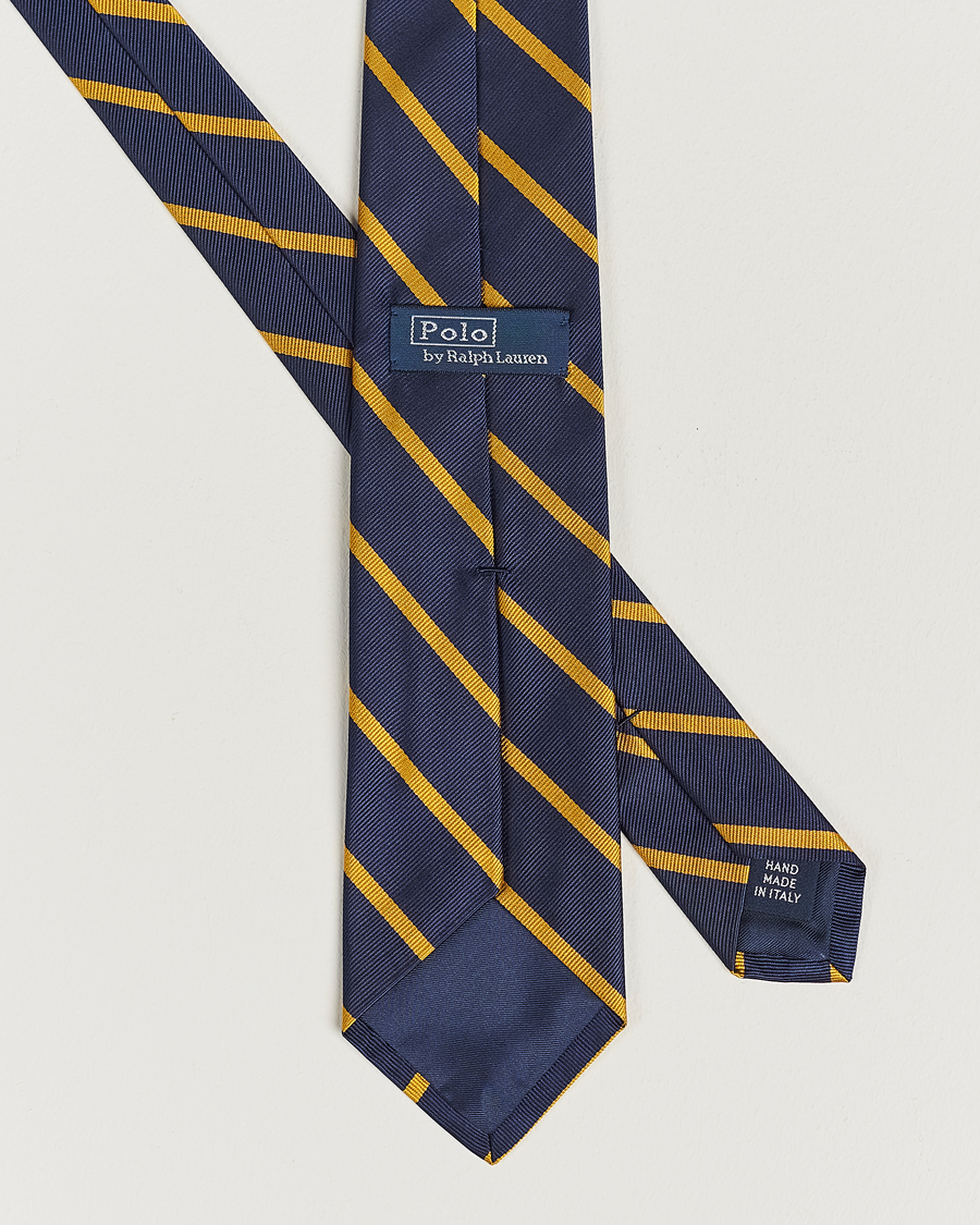 Herre | Ralph Lauren Holiday Dressing | Polo Ralph Lauren | Striped Tie Navy/Gold