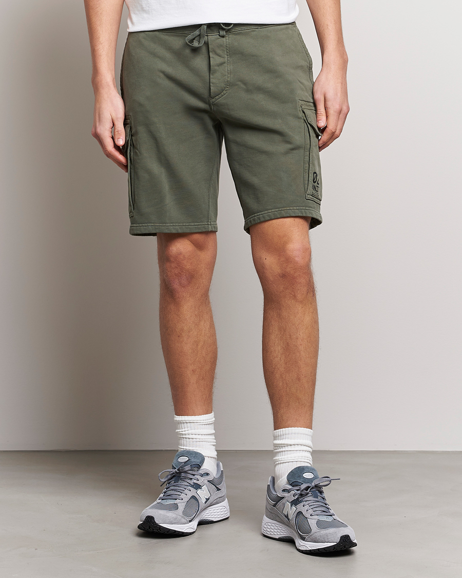 Herre | Shorts | RLX Ralph Lauren | Terry Back Fleece Cargo Shorts Fossil Green