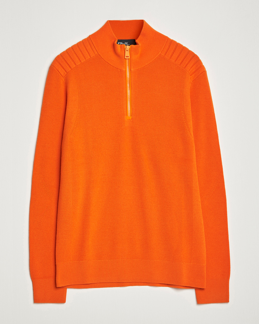 Herre | Gensere | RLX Ralph Lauren | Merino Half-Zip Sweater Sailing Orange
