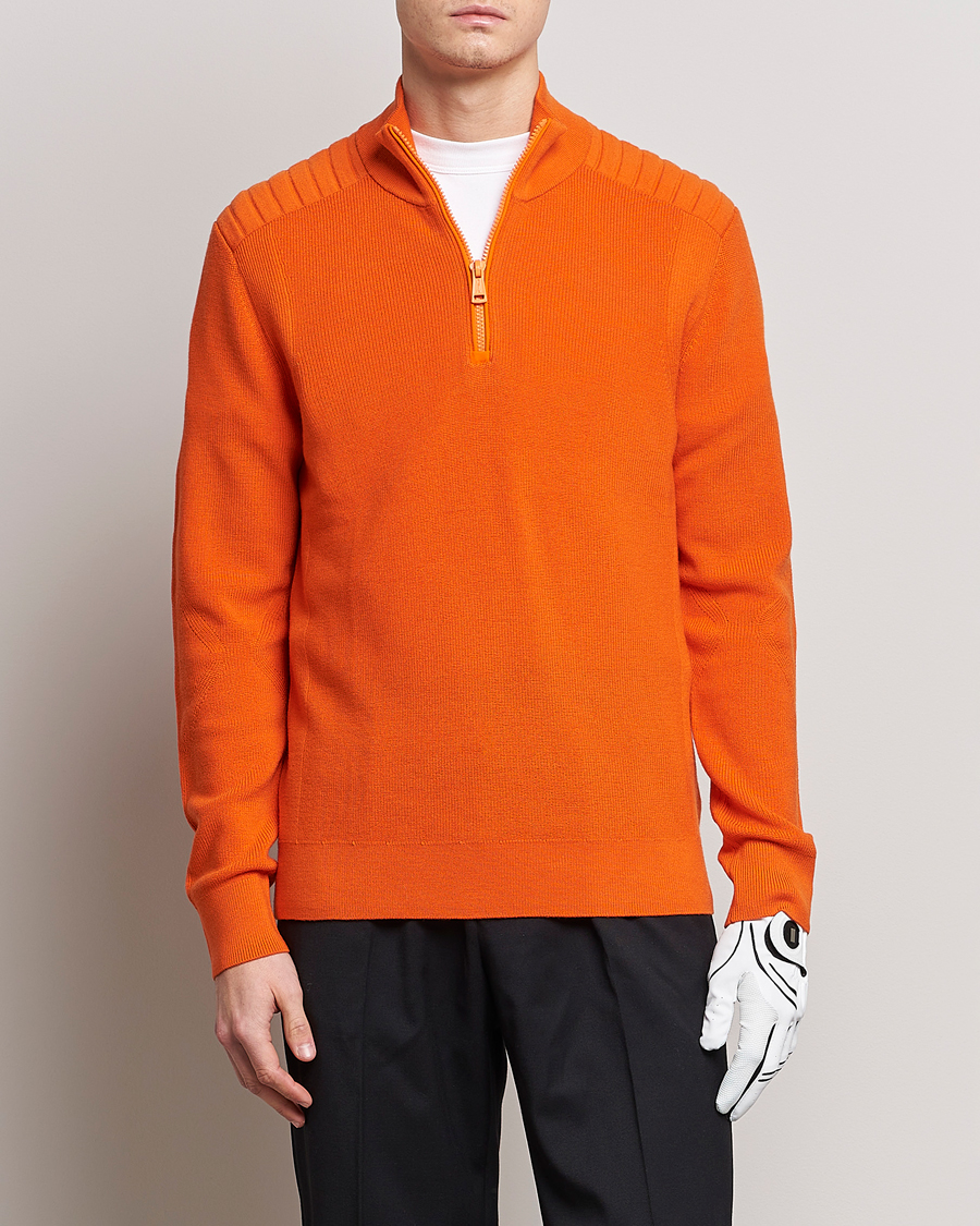 Herre |  | RLX Ralph Lauren | Merino Half-Zip Sweater Sailing Orange