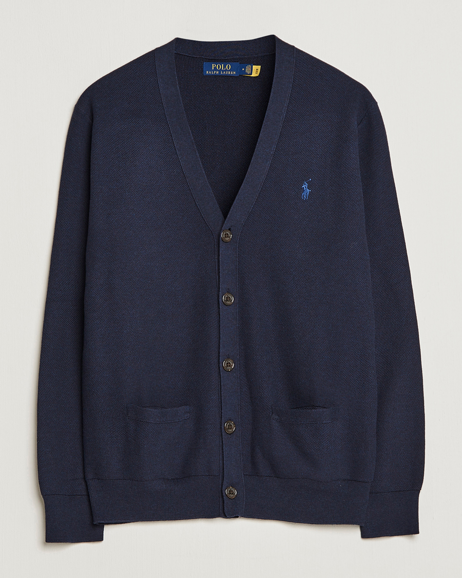 Herre | Gensere | Polo Ralph Lauren | Cotton Cardigan Navy Heather