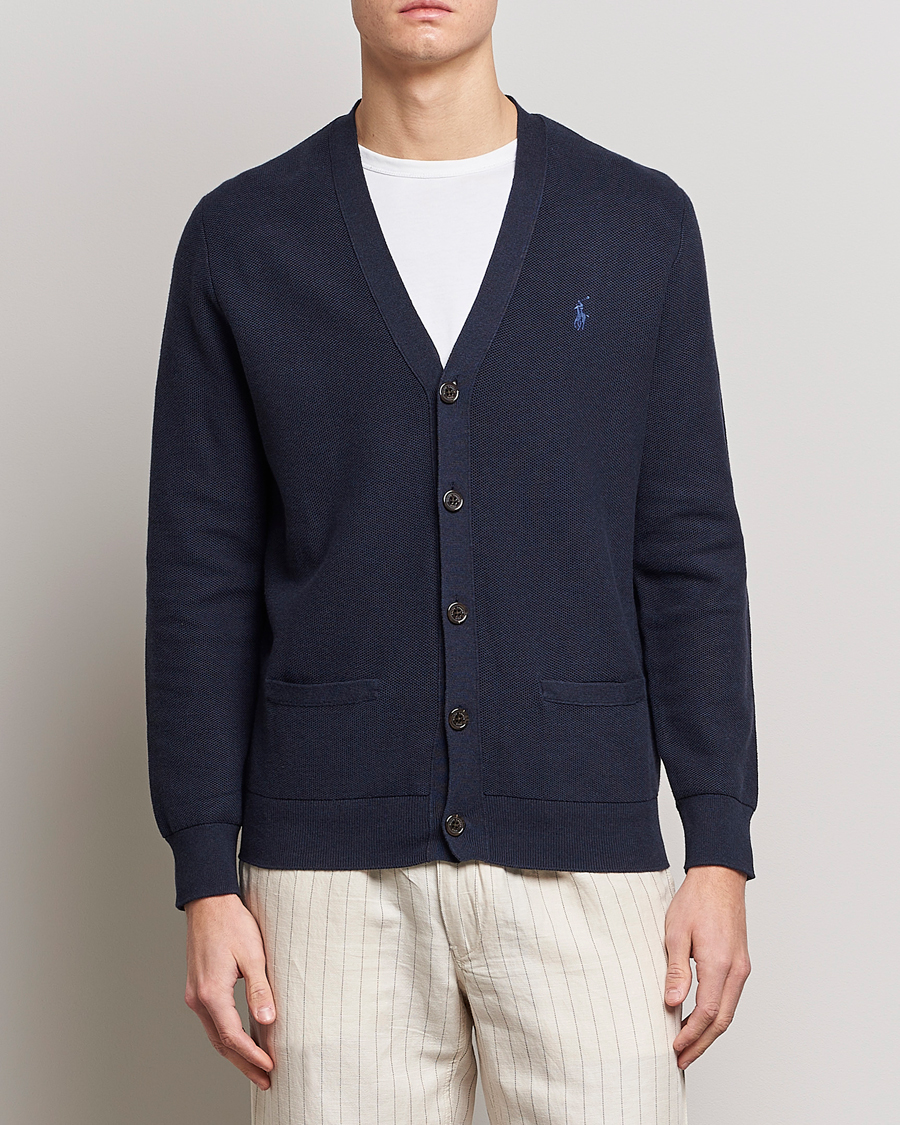 Herre | Gensere | Polo Ralph Lauren | Cotton Cardigan Navy Heather
