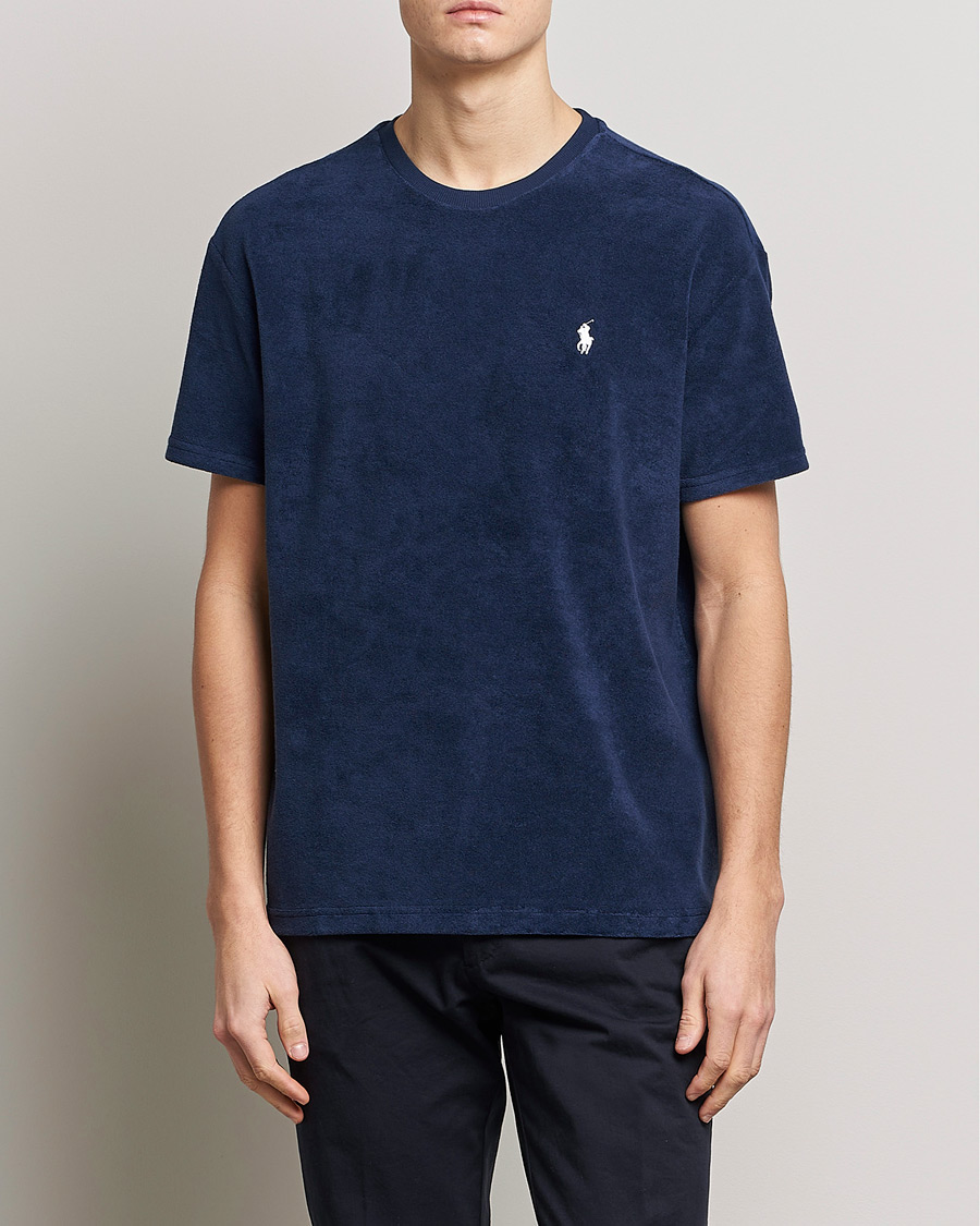 Herre |  | Polo Ralph Lauren | Cotton Terry Crew Neck T-shirt Newport Navy