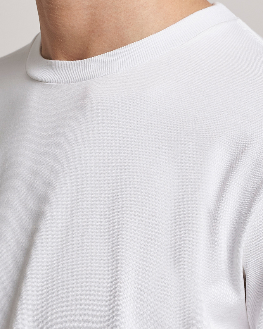 Herre | T-Shirts | Auralee | Luster Plaiting T-Shirt White