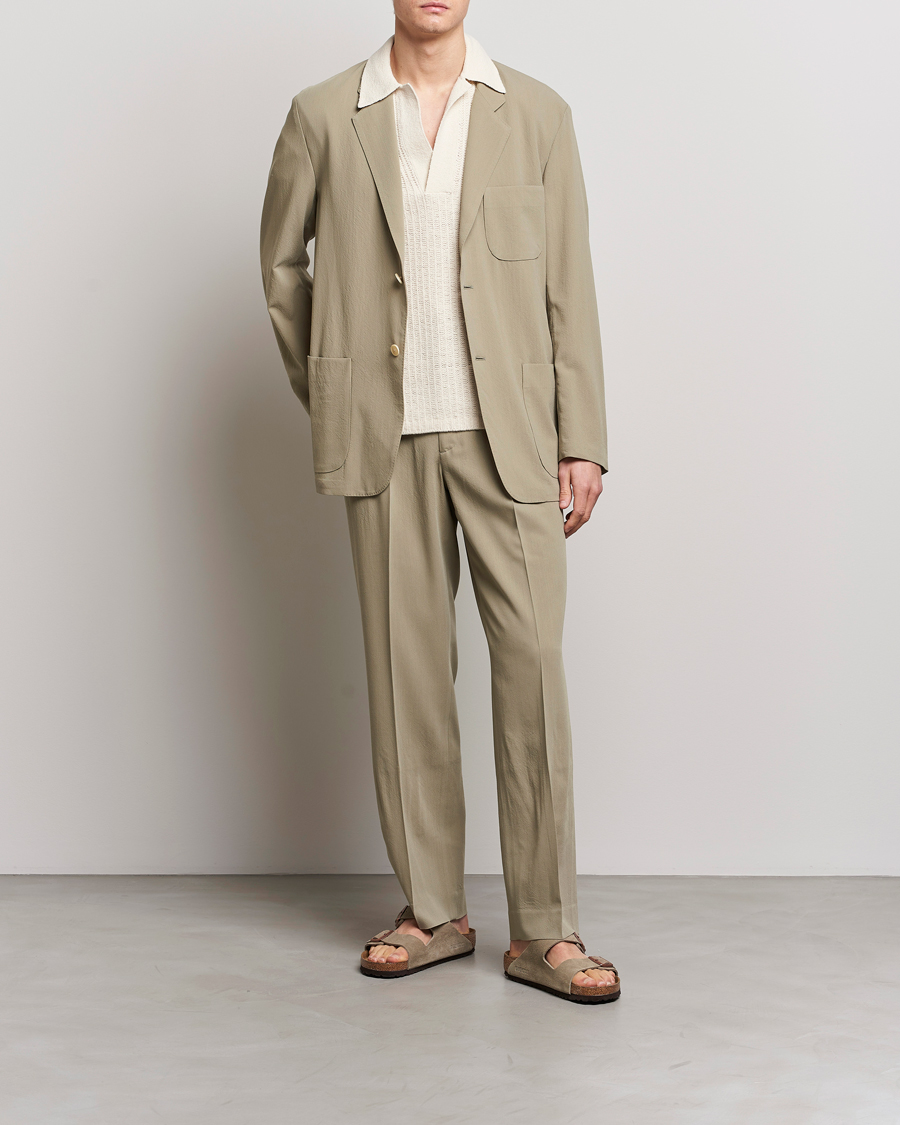 Herre | Dressjakker | Auralee | Viyella Wool Blazer Light Khaki