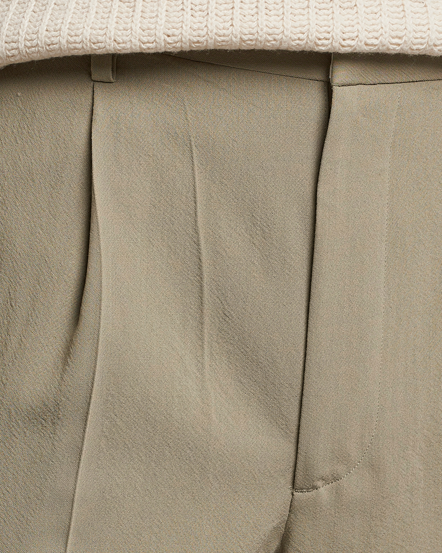 Herre | Bukser | Auralee | Viyella Wool Slacks Light Khaki