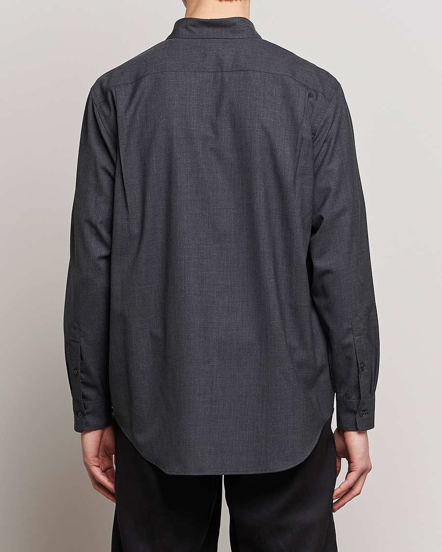 Herre | Skjorter | Auralee | Tropical Wool Shirt Charcoal