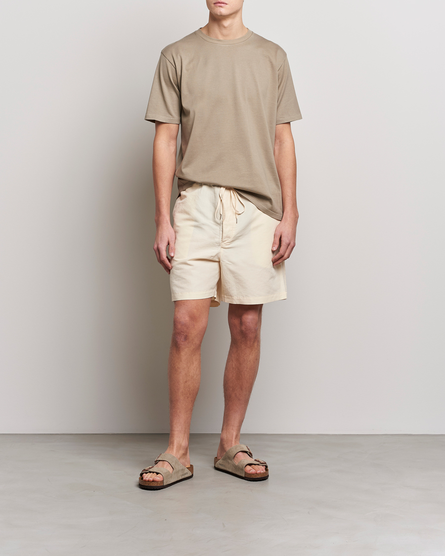 Herre | Shorts | Auralee | Finx Linen Easy Shorts Ecru
