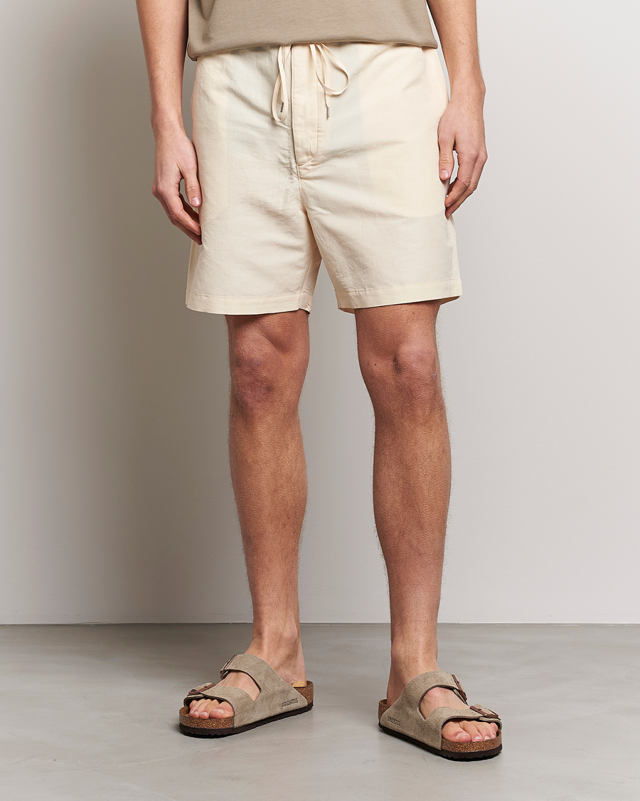 Herre | Shorts | Auralee | Finx Linen Easy Shorts Ecru