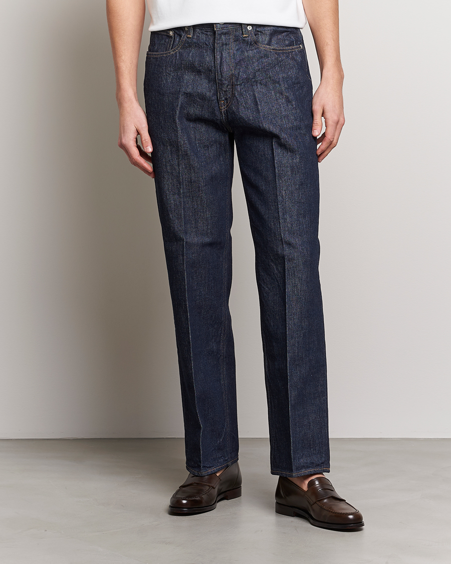 Herre | Jeans | Auralee | Regular Fit Denim Pants Dark Indigo