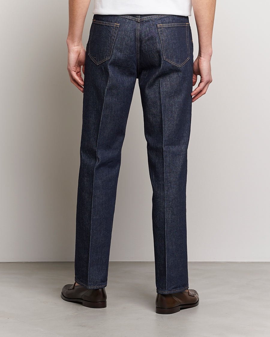 Herre | Jeans | Auralee | Regular Fit Denim Pants Dark Indigo