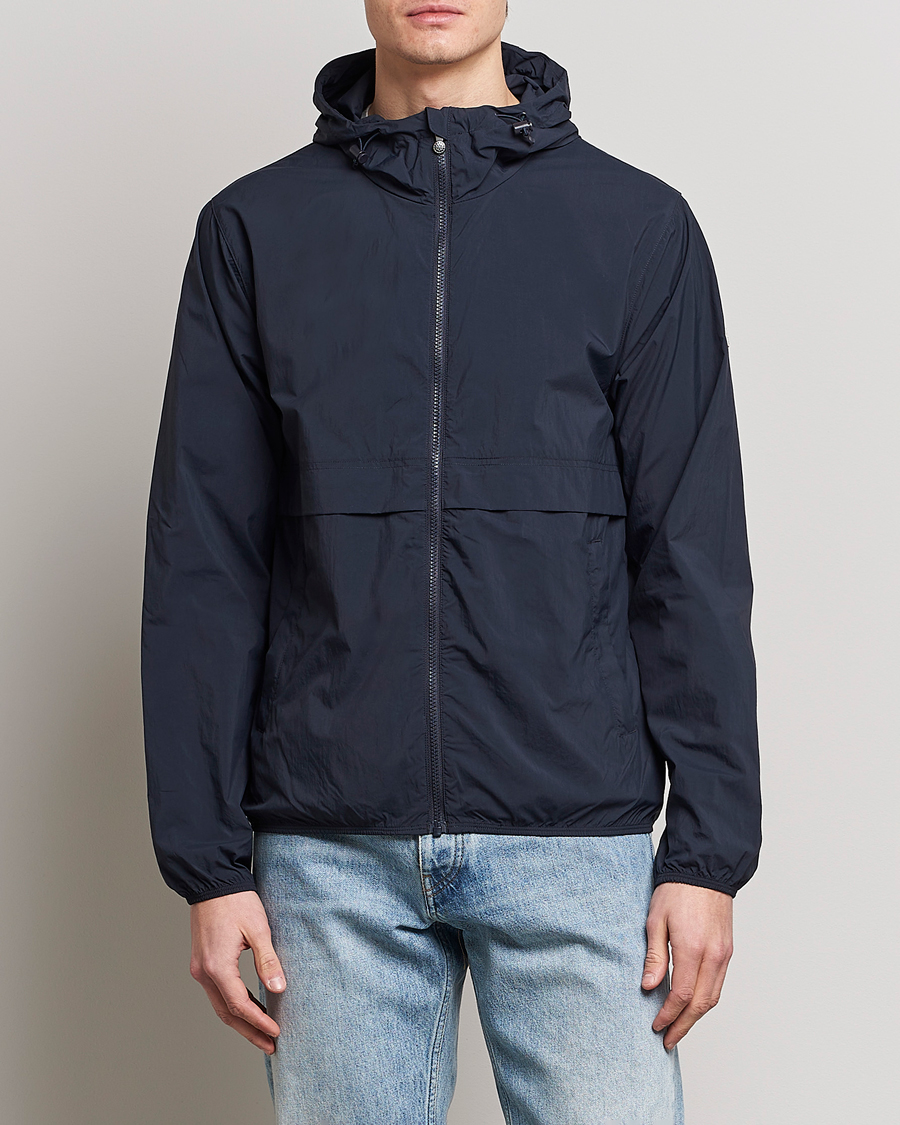 Herre | Jakker | Pyrenex | Ridge Windbreaker Hooded Jacket Deep Ink