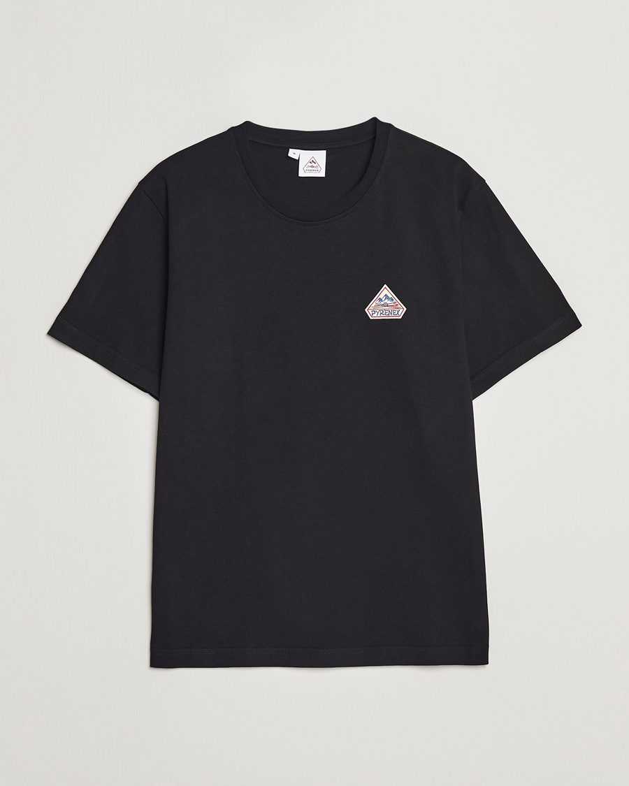Herre | T-Shirts | Pyrenex | Echo Cotton Logo T-Shirt Black
