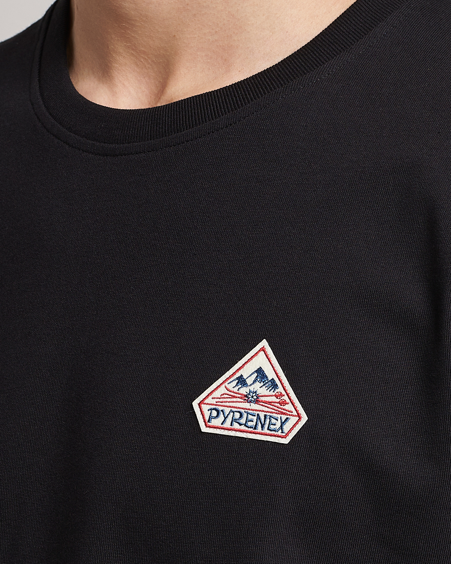 Herre | T-Shirts | Pyrenex | Echo Cotton Logo T-Shirt Black