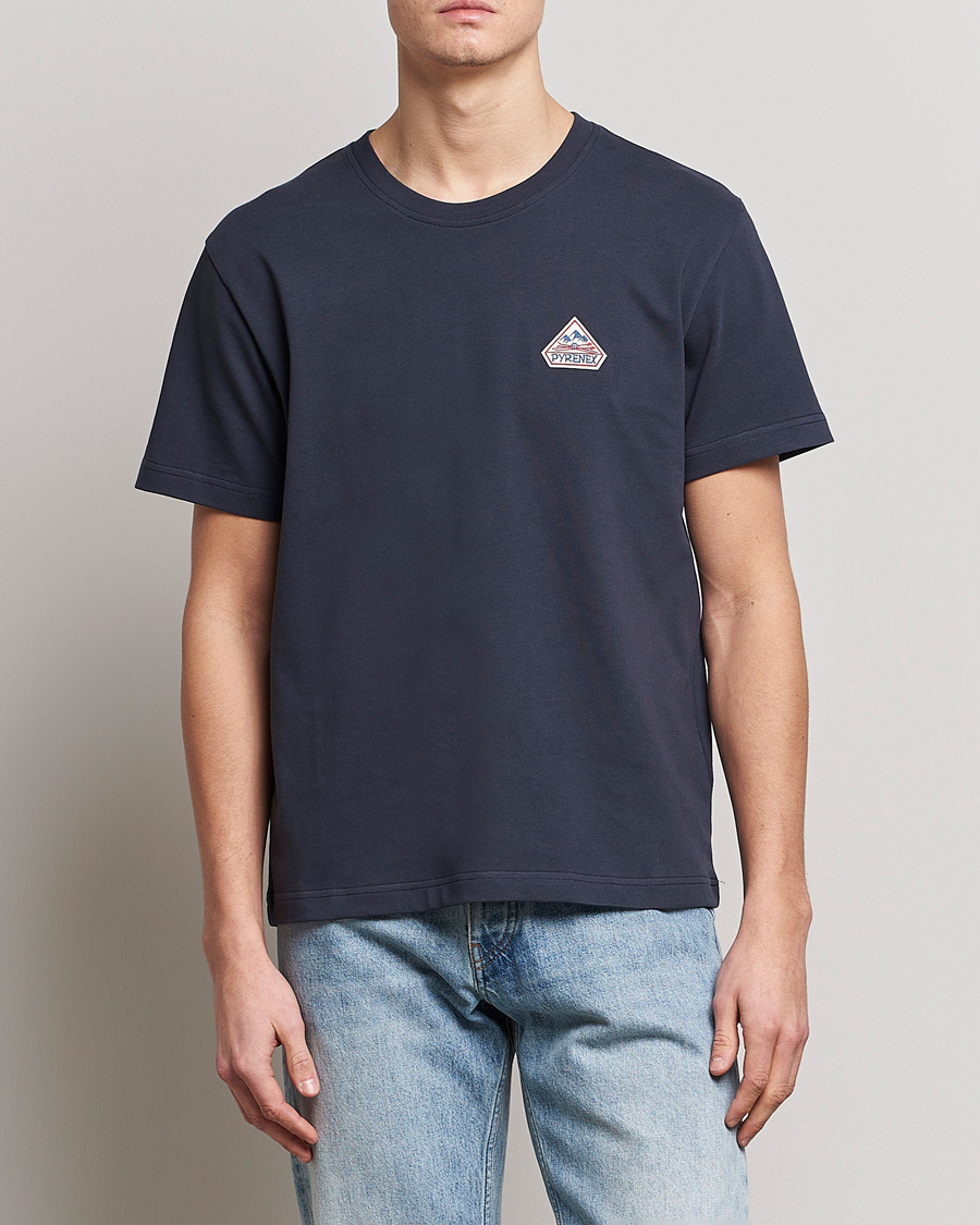 Herre | Pyrenex | Pyrenex | Echo Cotton Logo T-Shirt Amiral