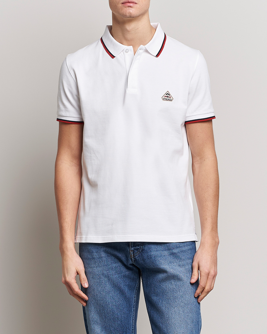 Herre |  | Pyrenex | Leyre Cotton Logo Polo White