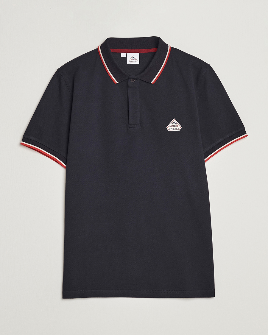 Herre | Pikéer | Pyrenex | Leyre Cotton Logo Polo Deep Ink