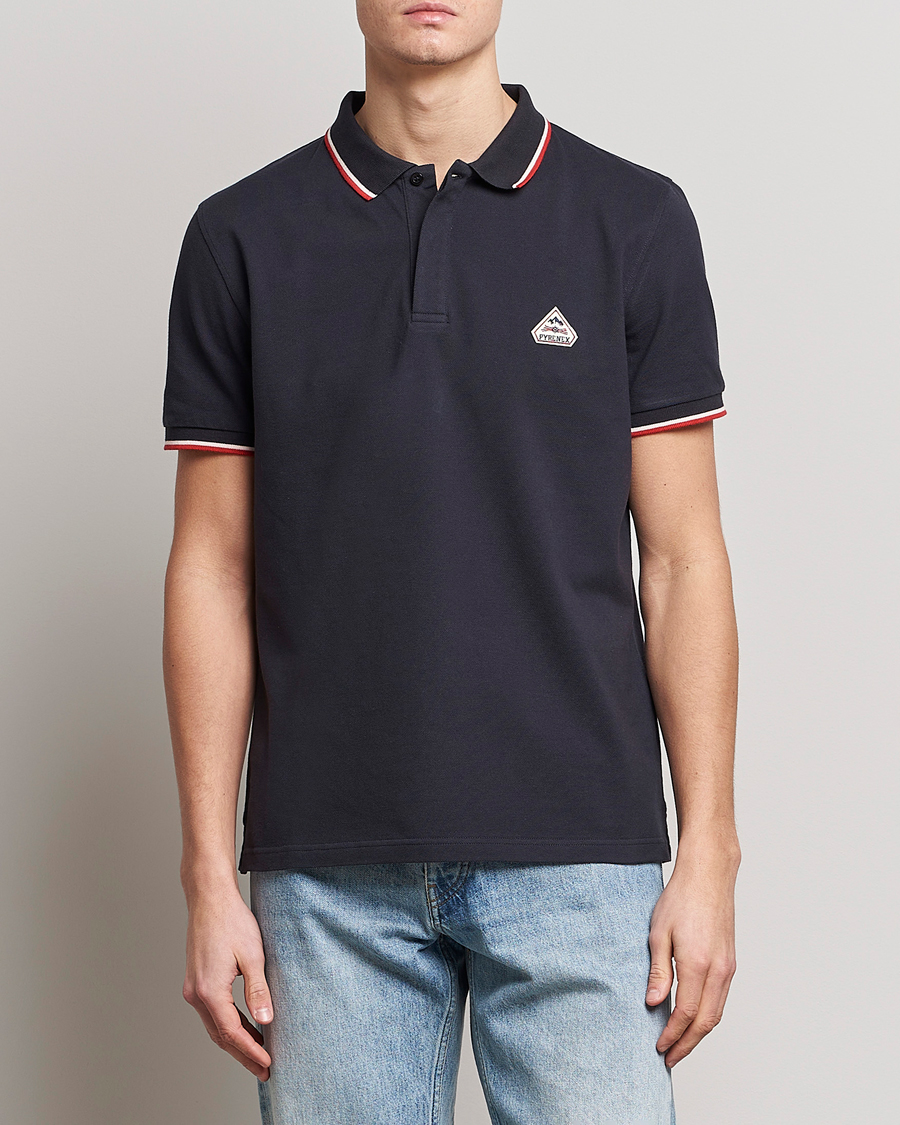 Herre | Pikéer | Pyrenex | Leyre Cotton Logo Polo Deep Ink