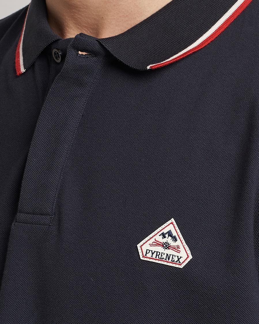 Herre | Pikéer | Pyrenex | Leyre Cotton Logo Polo Deep Ink