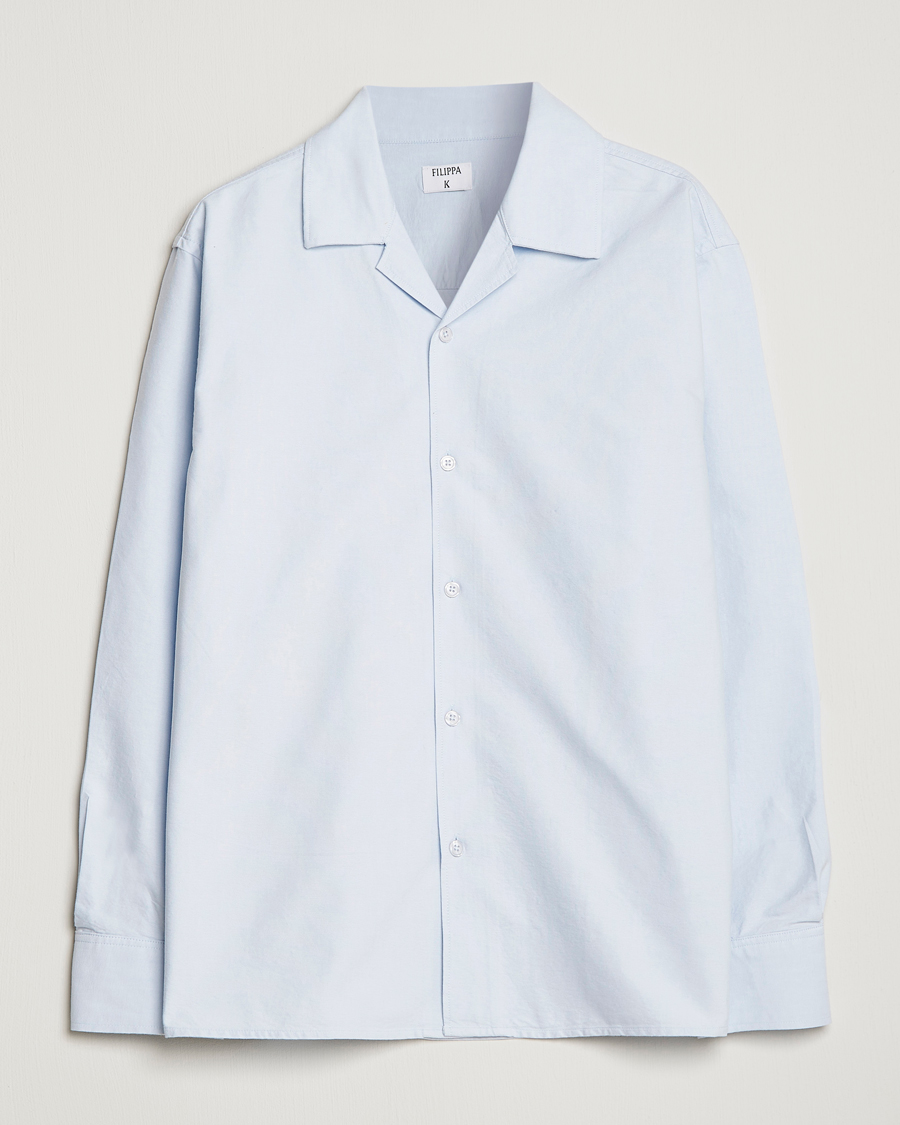 Herre | Skjorter | Filippa K | Oxford Overshirt Ice Blue