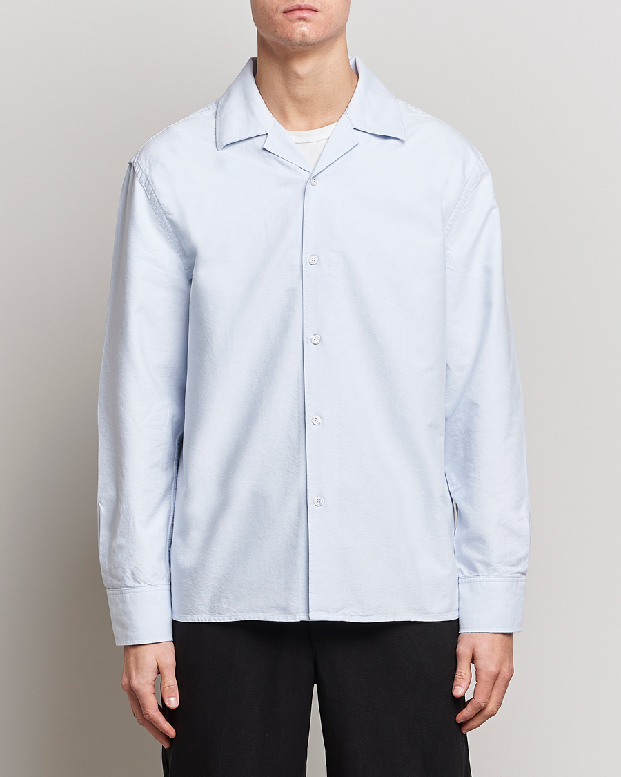 Herre | Skjortejakke | Filippa K | Oxford Overshirt Ice Blue