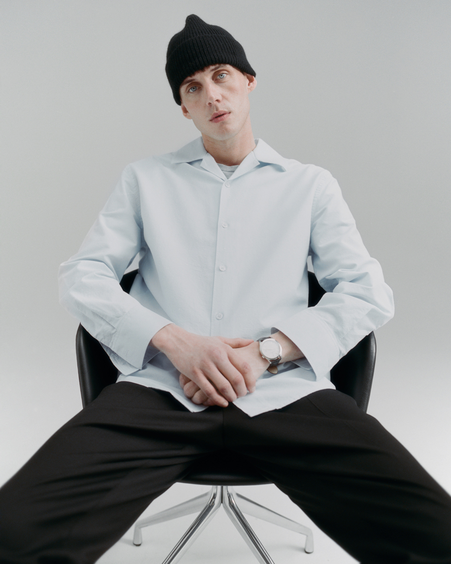 Herre | Skjorter | Filippa K | Oxford Overshirt Ice Blue