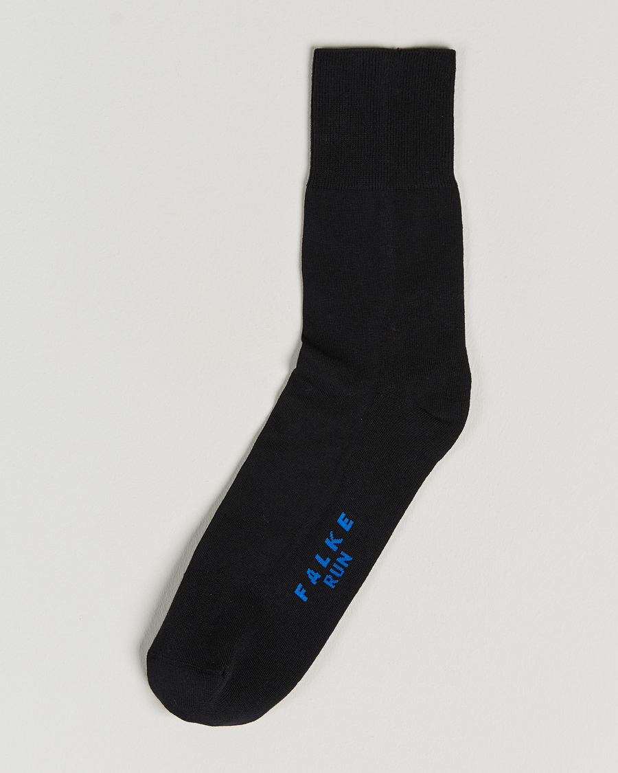 Herre | Undertøy | Falke | Run Cushioned Sport Sock Black