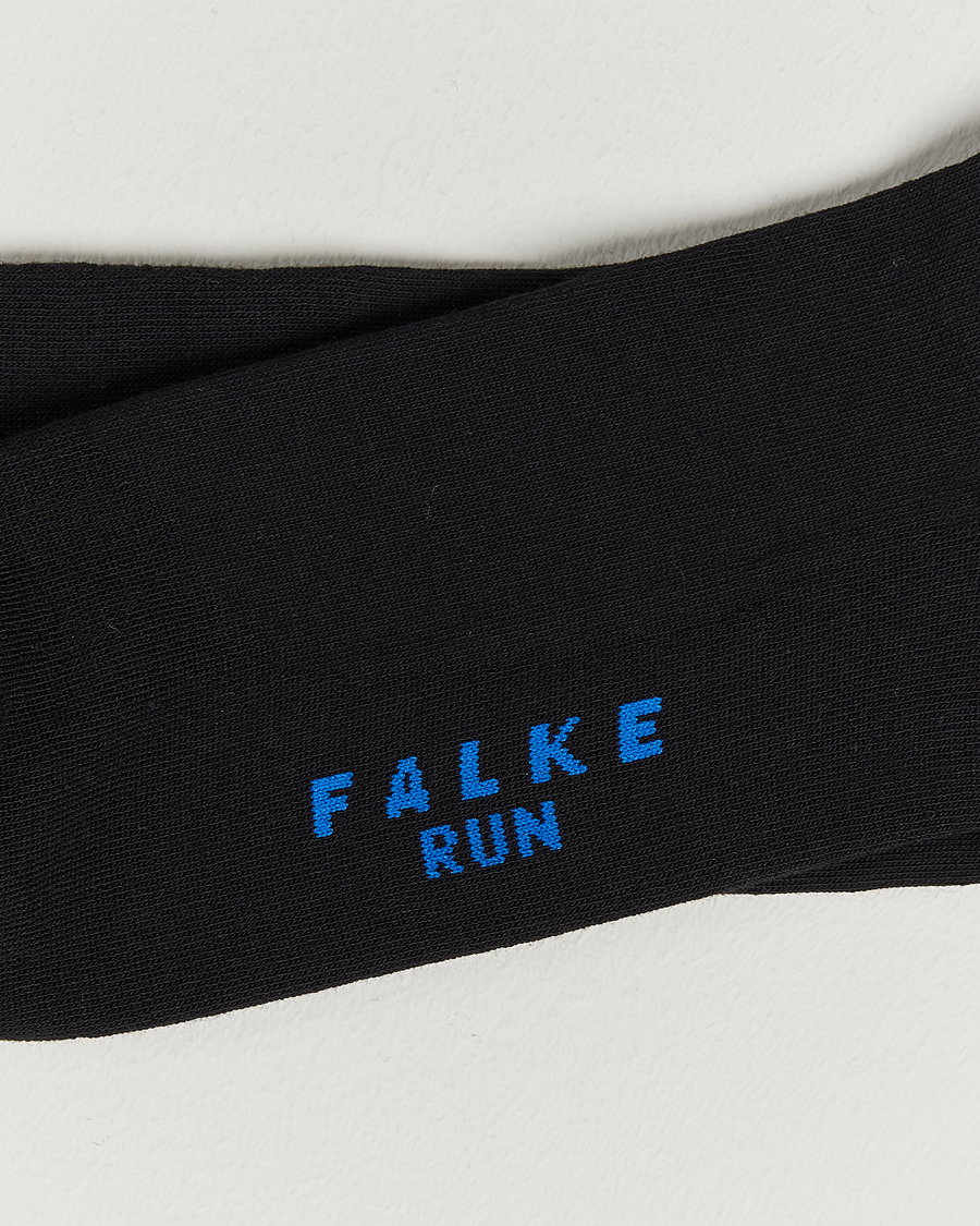 Herre | Vanlige sokker | Falke | Run Cushioned Sport Sock Black