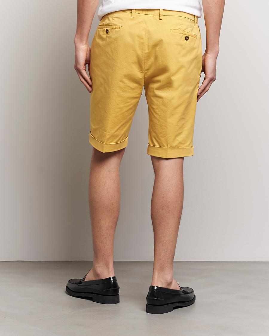 Herre | Shorts | Briglia 1949 | Pleated Cotton Shorts Yellow