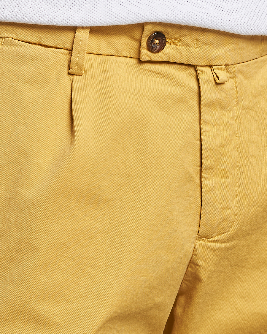 Herre | Shorts | Briglia 1949 | Pleated Cotton Shorts Yellow