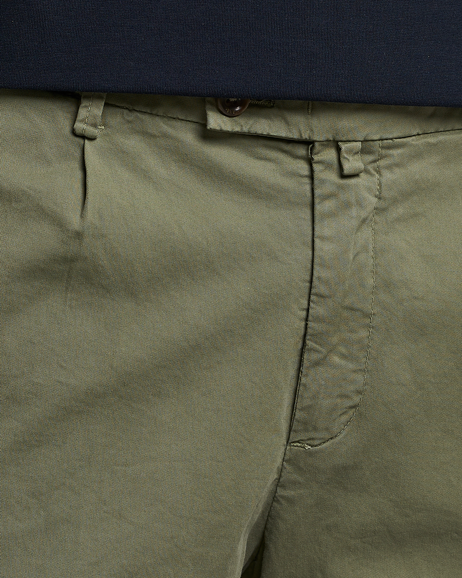 Herre | Shorts | Briglia 1949 | Pleated Cotton Shorts Olive