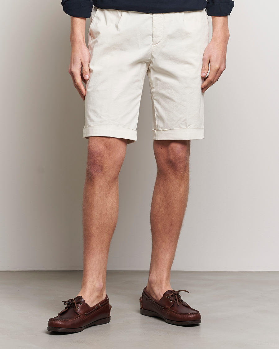 Herre |  | Briglia 1949 | Pleated Cotton Shorts Cream