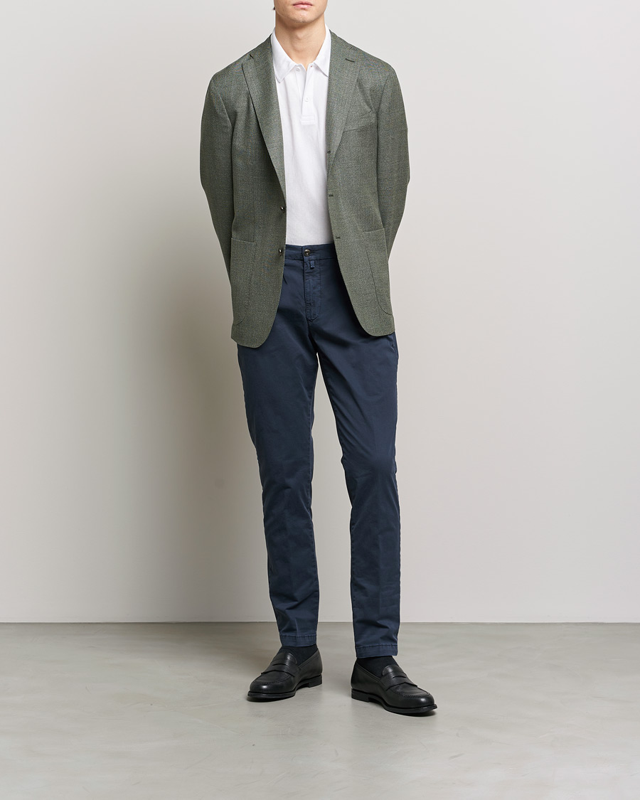 Herre | Bukser | Briglia 1949 | Tapered Fit Cotton Twill Stretch Chinos Navy