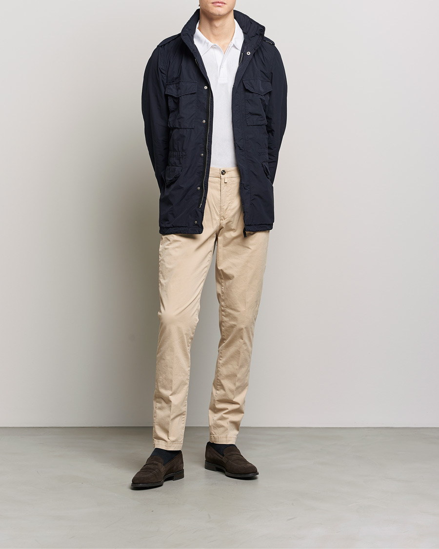 Herre | Bukser | Briglia 1949 | Tapered Fit Cotton Twill Stretch Chinos Beige