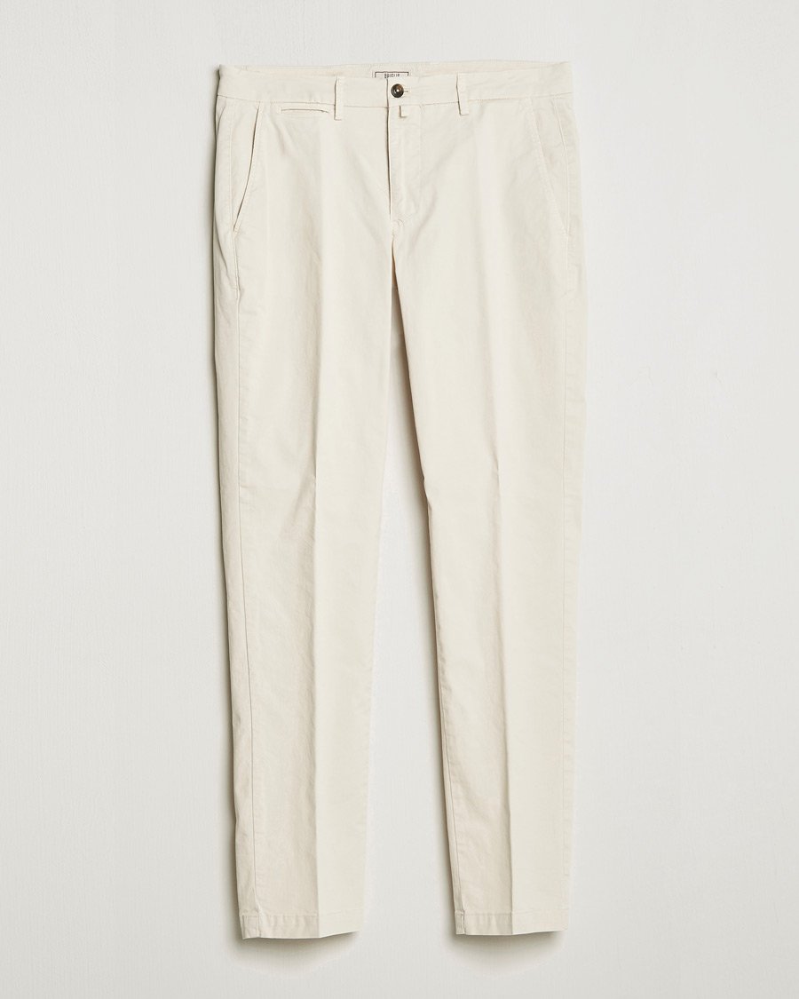 Herre | Bukser | Briglia 1949 | Tapered Fit Cotton Twill Stretch Chinos Cream