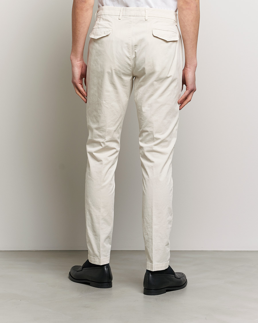 Herre | Bukser | Briglia 1949 | Tapered Fit Cotton Twill Stretch Chinos Cream