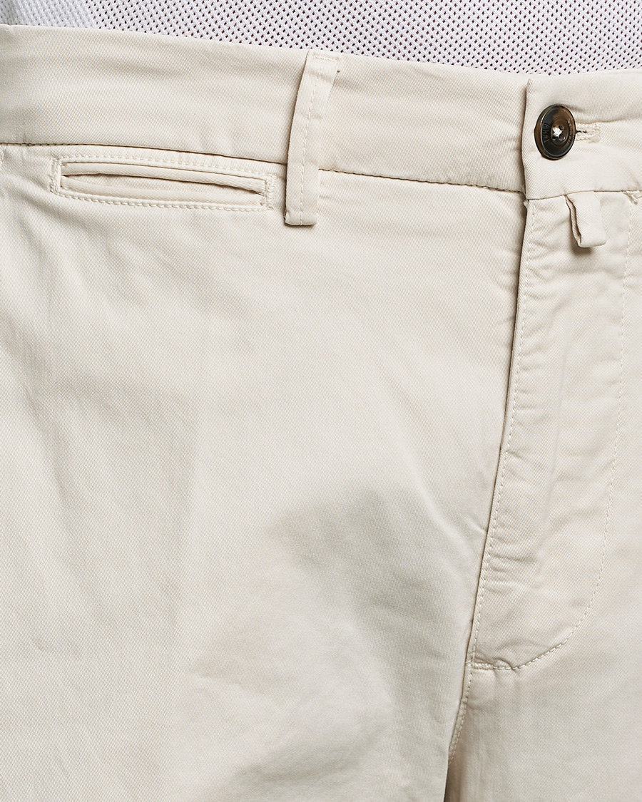 Herre | Bukser | Briglia 1949 | Tapered Fit Cotton Twill Stretch Chinos Cream