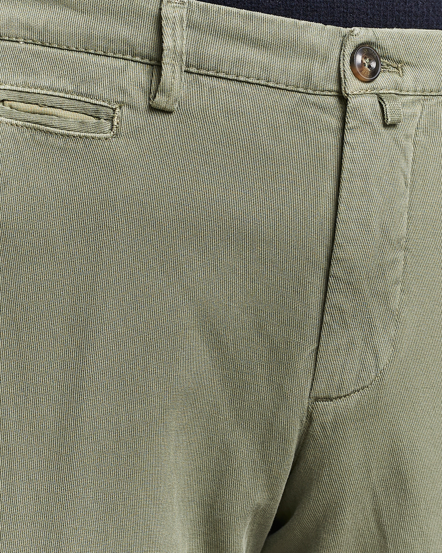 Herre | Bukser | Briglia 1949 | Slim Fit Diagonal Cotton Stretch Trousers Olive